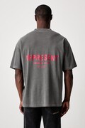T-shirt oversize bawełniany męski czarny OCM41114