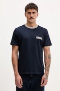Bombažna kratka majica Guess Jeans moška, mornarsko modra barva, M5YI09 K8FQ4