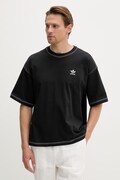 adidas Originals tricou basic bărbătesc din bumbac Essentials negru JW0971