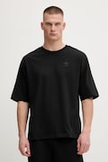 Βαμβακερό μπλουζάκι adidas Originals Oversize Tee ανδρικά, χρώμα: μαύρο, JY1398