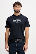 Guess t-shirt bawełniany męski kolor granatowy z nadrukiem M5BI05 I3Z14