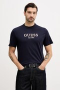 Βαμβακερό μπλουζάκι Guess ανδρικό, χρώμα: ναυτικό μπλε, M5BI09 K8FQ4