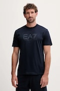 EA7 Emporio Armani t-shirt bawełniany męski kolor fioletowy z aplikacją AF10375-7M000898