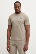 EA7 Emporio Armani t-shirt bawełniany męski kolor beżowy z nadrukiem PJVPZ.8NPT25