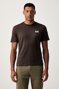 EA7 Emporio Armani T-shirt basic męski bawełniany brązowy PJVPZ.8NPT25