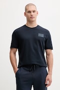 EA7 Emporio Armani tricou din bumbac culoarea bleumarin, cu imprimeu, AF13741.7X000127