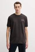 EA7 Emporio Armani tricou din bumbac culoarea maro, cu imprimeu, AF13741.7X000127
