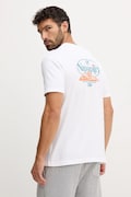 Napapijri t-shirt bawełniany S-Bradgate męski kolor biały z nadrukiem NP0A88UNMQL1