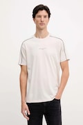 Armani Exchange t-shirt bawełniany męski kolor beżowy z nadrukiem XM001360 AF10358