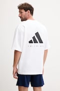 adidas Performance tricou de antrenament POWER culoarea alb, cu imprimeu, JV9683