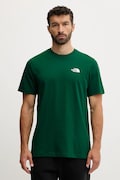 The North Face t-shirt Simple Dome męski kolor zielony z nadrukiem NF0A87NG1KI1