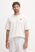 The North Face tricou din bumbac Redbox culoarea bej, uni, NF0A8EG5QLI1