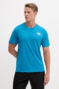 The North Face t-shirt treningowy Lightbright męski kolor niebieski gładki NF0A825OBOM1