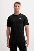 The North Face t-shirt bawełniany Mountain Sketch męski kolor czarny z nadrukiem NF0A8EE8JK31