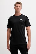 The North Face tricou din bumbac Mountain Sketch culoarea negru, cu imprimeu, NF0A8EE8JK31