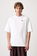 Puma maglietta basic da uomo in cotone Wardrobe Essential bianca 629645