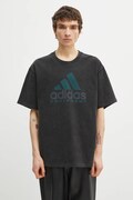adidas Originals t-shirt bawełniany EQT Tee męski kolor czarny z nadrukiem JV5815