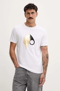 MOOSE KNUCKLES t-shirt in cotone Augstine uomo colore bianco M34MT705G