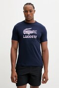 Lacoste t-shirt męski kolor granatowy z nadrukiem TH4769