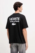 Lacoste t-shirt bawełniany męski kolor czarny z nadrukiem TH5950