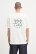 Βαμβακερό μπλουζάκι Drôle de Monsieur Le Tshirt Slogan Tresses ανδρικό, χρώμα: μπεζ, H.TS259.CO134