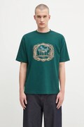 Βαμβακερό μπλουζάκι Drôle de Monsieur Le Tshirt Plateau ανδρικό, χρώμα: πράσινο, H.TS255.CO002