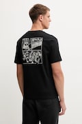 Bavlnené tričko New Balance pánske, čierna farba, s potlačou, MT53921BK