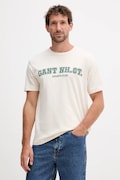 Gant t-shirt bawełniany męski kolor beżowy z nadrukiem 2003345