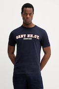 Gant t-shirt bawełniany męski kolor granatowy z nadrukiem 2003345