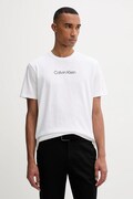 Bavlněné tričko Calvin Klein pánské, bílá barva, s potiskem, LV04LD230G
