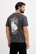 Bavlněné tričko Pepe Jeans pánské, šedá barva, s potiskem, PM5010090