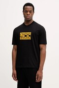 Armani Exchange t-shirt bawełniany męski kolor czarny z nadrukiem XM001469 AF12308