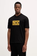 Armani Exchange t-shirt bawełniany męski kolor czarny z nadrukiem XM001469 AF12308