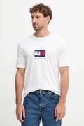 Βαμβακερό μπλουζάκι Tommy Hilfiger ανδρικό, χρώμα: άσπρο, MW0MW41338