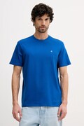 Calvin Klein Jeans t-shirt bawełniany męski kolor niebieski gładki LV04RD254G