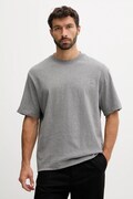Calvin Klein tricou din bumbac culoarea gri, cu imprimeu, LV04LD224G