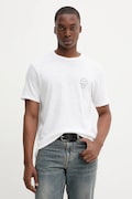 rag & bone T-shirt męski bawełniany biały RF4625FT2GM