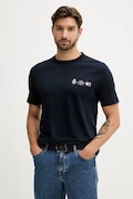 Бавовняна футболка Tommy Hilfiger колір синій однотонна MW0MW40011