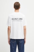 Helmut Lang t-shirt bawełniany męski kolor biały z nadrukiem P04HM507