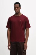 Бавовняна футболка Tommy Hilfiger колір бордовий однотонна UM0UM03605