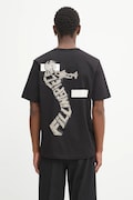 Filling Pieces t-shirt bawełniany Trumpeteer męski kolor czarny z nadrukiem 422520500237