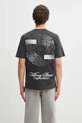 Filling Pieces t-shirt bawełniany Vinyl męski kolor szary z nadrukiem 422520500240