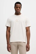 Calvin Klein Jeans t-shirt bawełniany męski kolor beżowy z aplikacją LV04RD253G