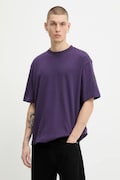 adidas t-shirt bawełniany Essentials męski kolor fioletowy z nadrukiem JX5670