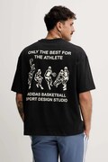 adidas Originals t-shirt Sport Design GFX męski kolor czarny z nadrukiem JW6646
