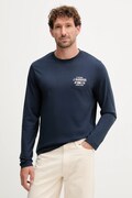 Barbour longsleeve din bumbac culoarea bleumarin, cu imprimeu, MTS1471