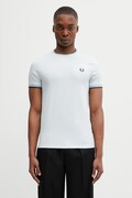 Fred Perry cotton t-shirt black color smooth M1588V