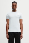 Fred Perry cotton t-shirt black color smooth M1588V