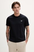 Fred Perry t-shirt bawełniany męski kolor granatowy gładki M1600V