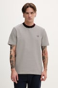 Fred Perry t-shirt bawełniany męski kolor bordowy wzorzysty M6581